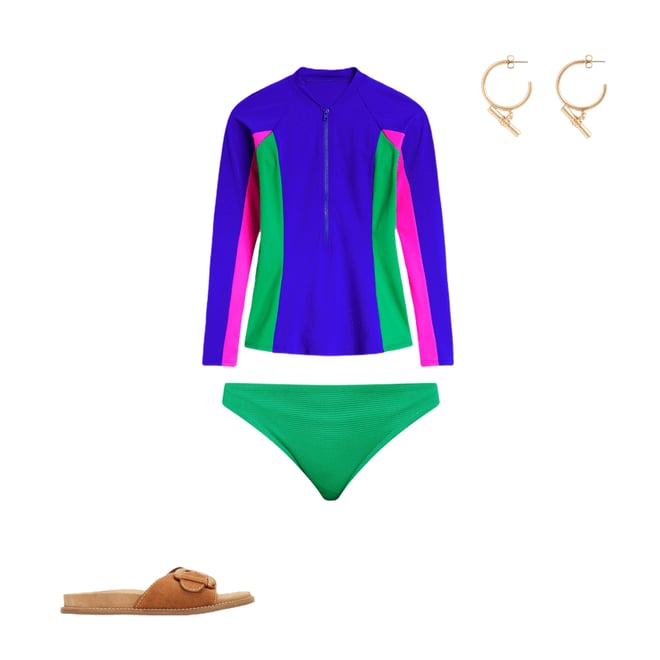 5th bundle featuring 3 items which compliment Sun Safe Raglan Rash Vest, Colbolt Blue