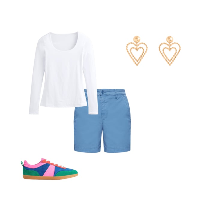 6th bundle featuring 3 items which compliment Barnsbury Chino Shorts-Blue River