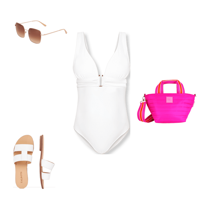 Aqua Club V-Neck One-Piece Swimsuit | Talbots