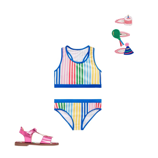 1st bundle featuring 2 items which compliment Racerback Bikini-Hotchpotch Stripe