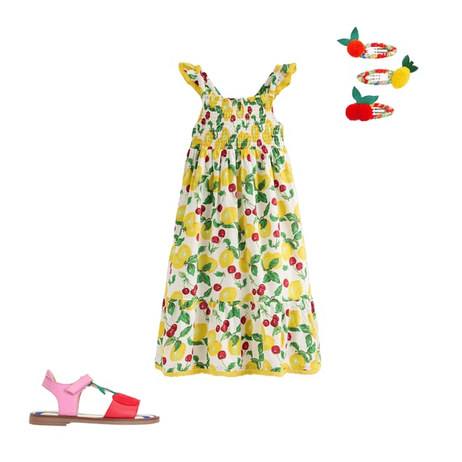 3rd bundle featuring 2 items which compliment Luella Frill Maxi Sundress-Ivory Lemons and Cherries