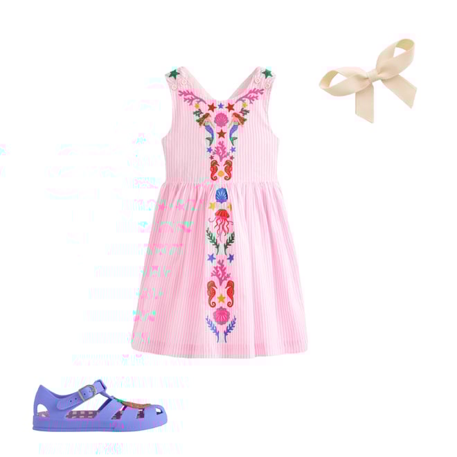 1st bundle featuring 2 items which compliment Logo Jelly Shoes-Surf Blue Strawberry