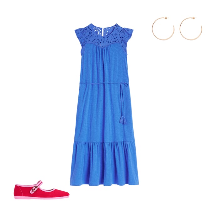 5th bundle featuring 2 items which compliment Juliet Broderie Midi Dress-Gallery Blue