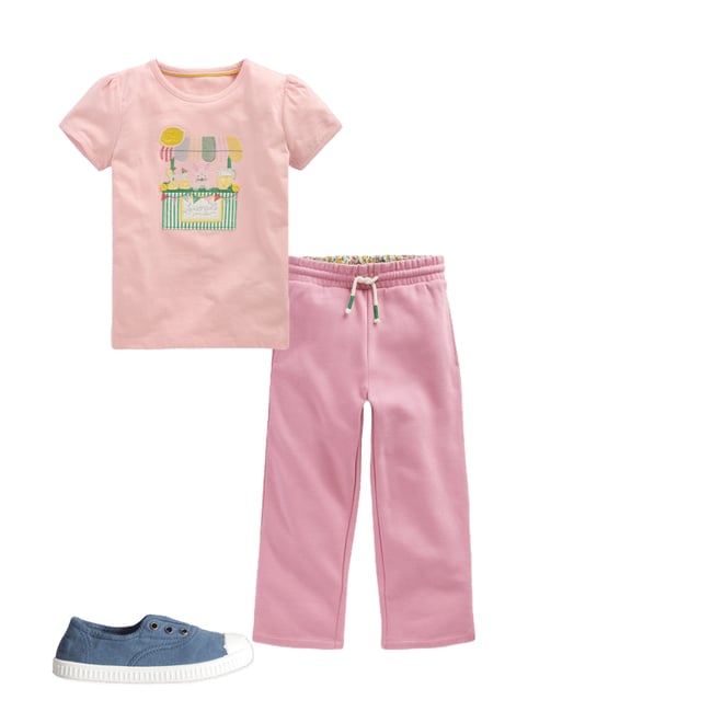 1st bundle featuring 2 items which compliment Puff Sleeve Appliqué T-shirt