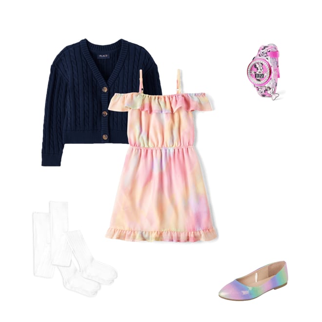 8th bundle featuring 4 items which compliment Girls Cable Knit Cardigan