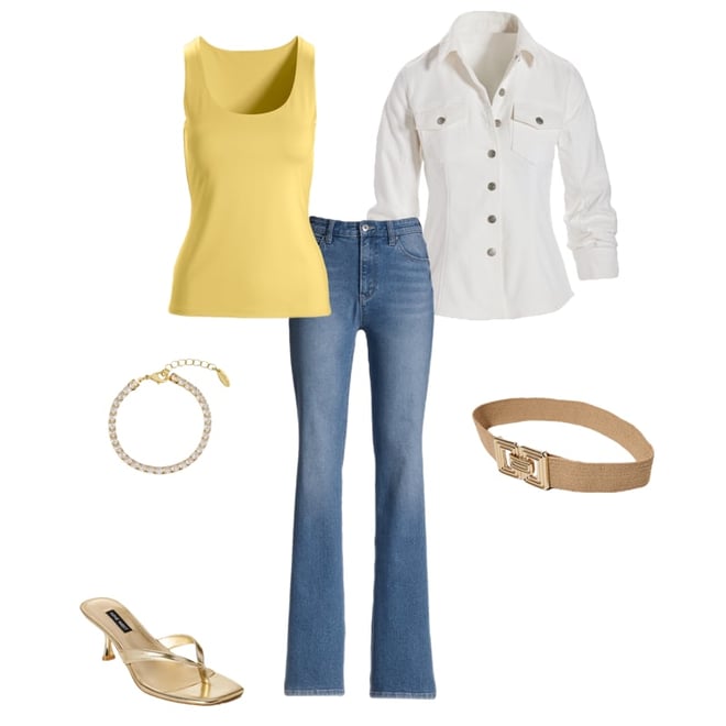 Ruched Sleeve Shaped Denim Jacket White