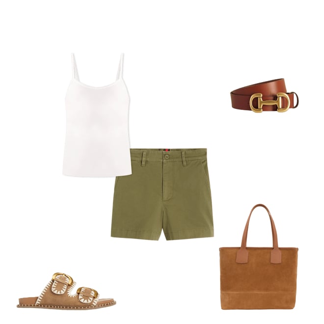 4th bundle featuring 4 items which compliment Plain Cami Top-White