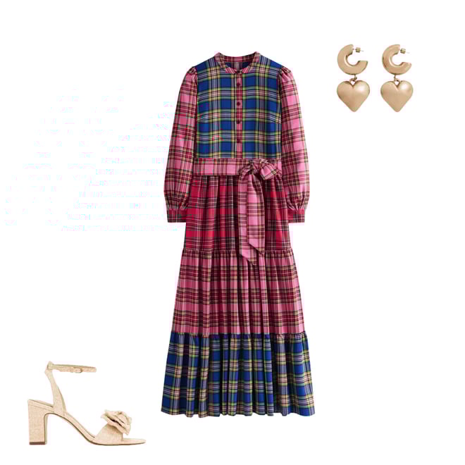 4th bundle featuring 2 items which compliment Alba Check Maxi Dress