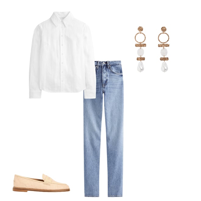 3rd bundle featuring 3 items which compliment High Rise Rigid Straight Jeans-Light Vintage