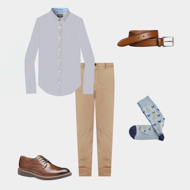 6th bundle featuring 4 items which compliment Washed Chinos