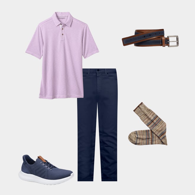 4th bundle featuring 4 items which compliment Heather Stripe Socks