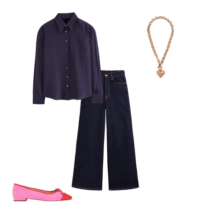 3rd bundle featuring 3 items which compliment Sienna Silk Shirt-Navy