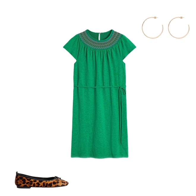2nd bundle featuring 2 items which compliment Nina Smocked T-Shirt Dress-Rich Emerald