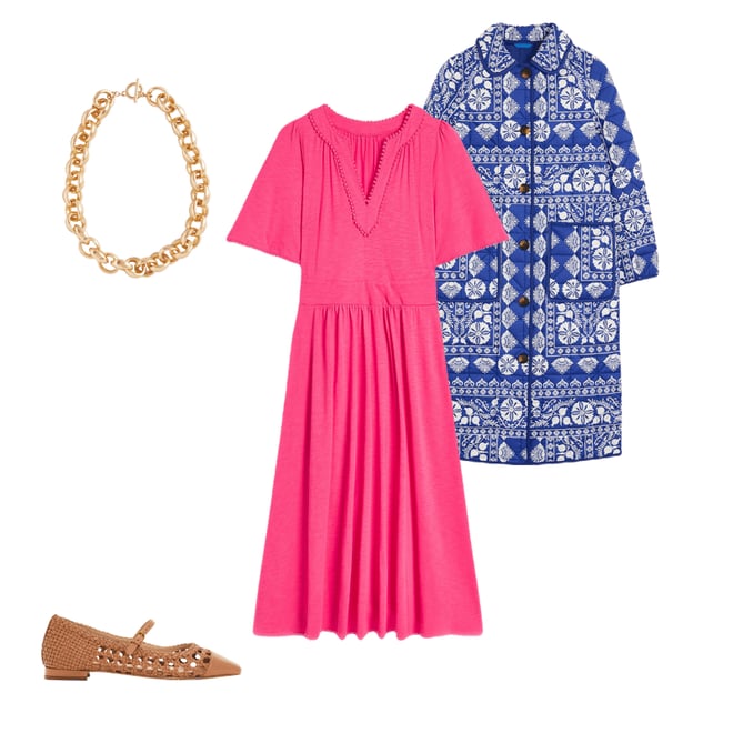 4th bundle featuring 3 items which compliment Maddie Trim Jersey Dress