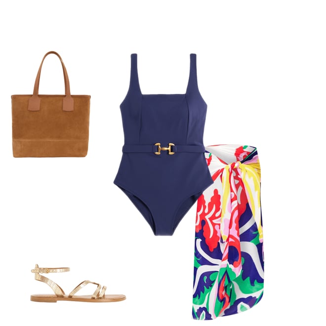 4th bundle featuring 3 items which compliment Lefkada Square Neck Swimsuit