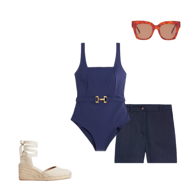 1st bundle featuring 3 items which compliment Lefkada Square Neck Swimsuit