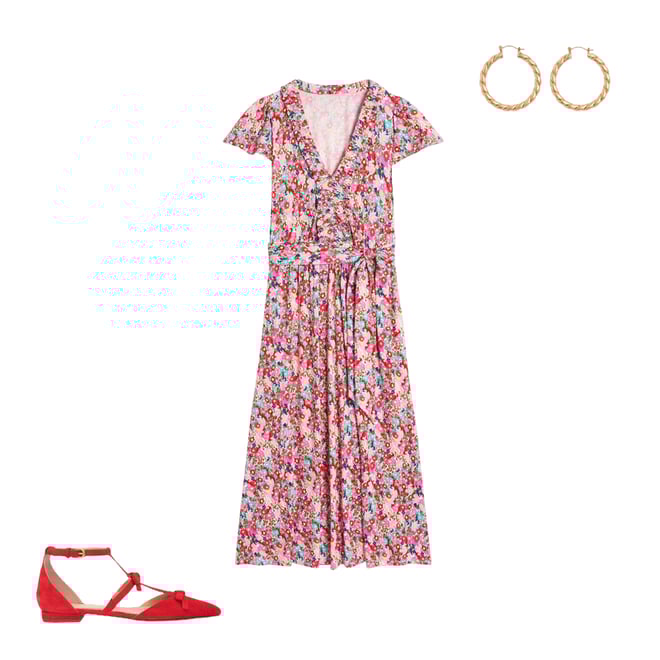 4th bundle featuring 2 items which compliment Nicola Jersey Tea Dress-Multi, Wildflower Garden
