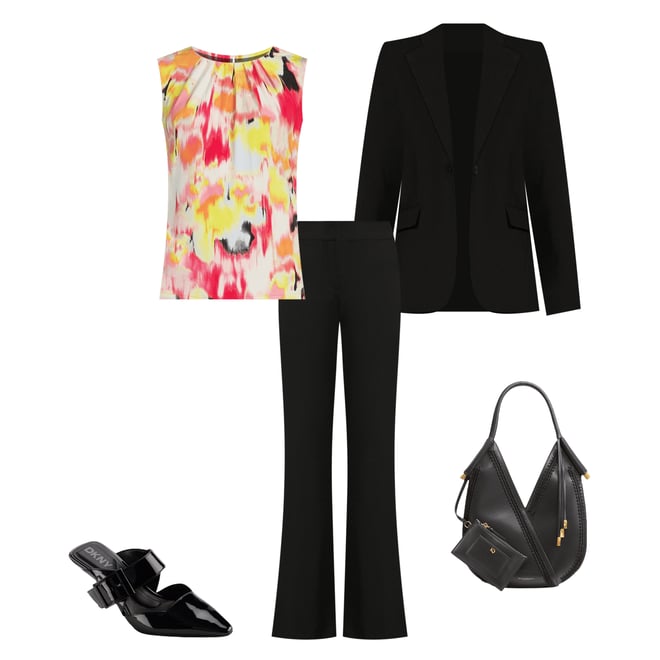 DKNY By Donna Karan Printed Jersey Ruched Crew Neck