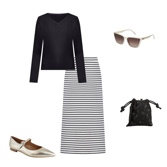 Splendid Whitney Striped Knit Maxi Skirt | Dillard's