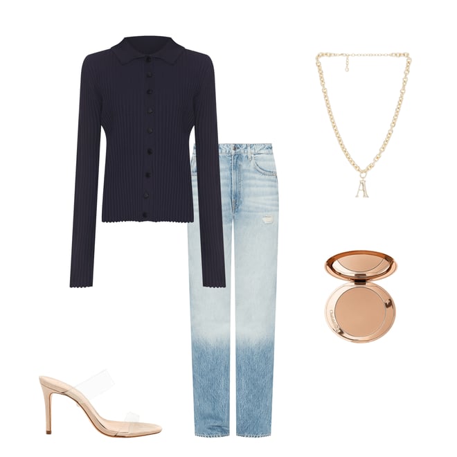 1st bundle featuring 4 items which compliment ?mile Knit Top