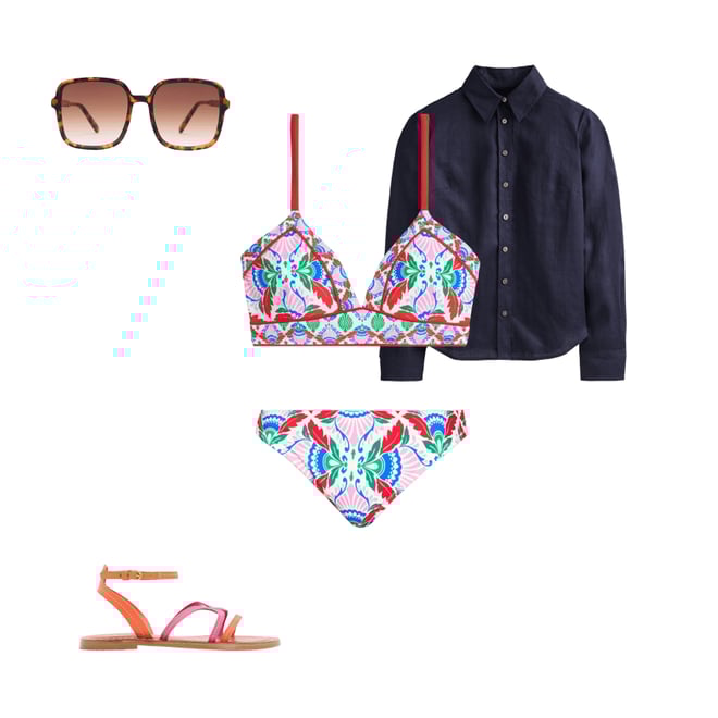 2nd bundle featuring 4 items which compliment Kasos String V Neck Bikini Top