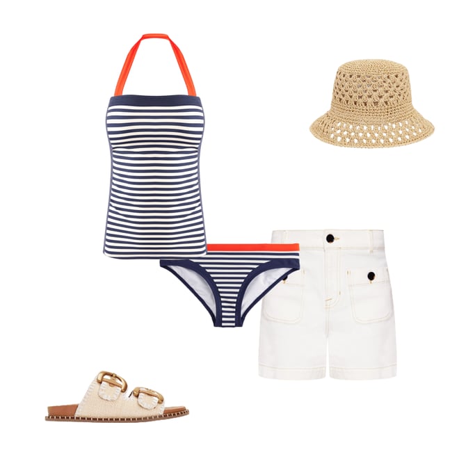 5th bundle featuring 4 items which compliment Santorini Tankini Top