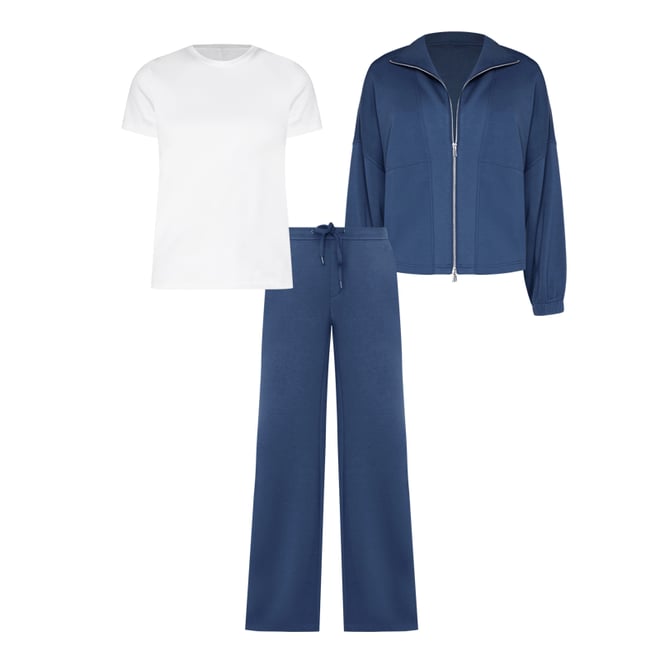 4th bundle featuring 2 items which compliment Zip Up Funnel Neck Jacket