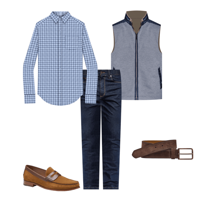Men's Reversible Vest | Johnston & Murphy