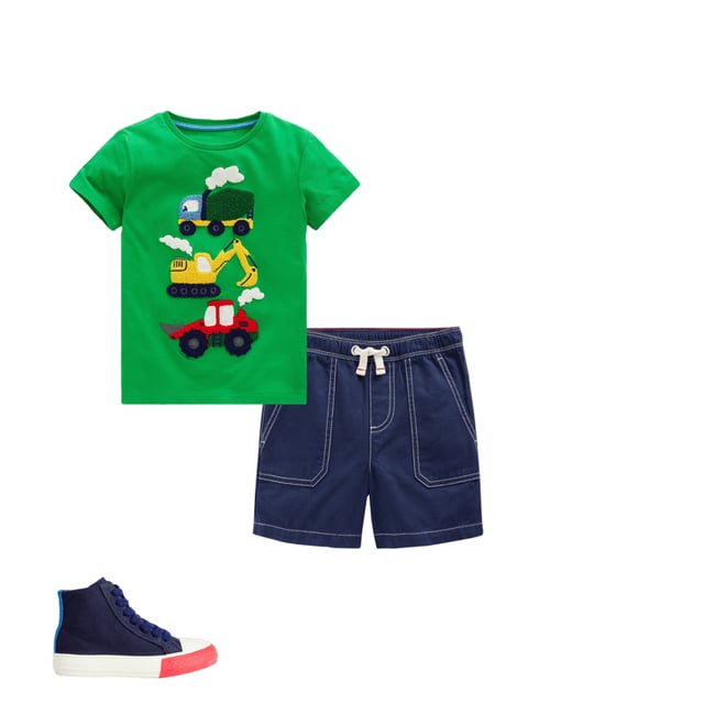 1st bundle featuring 2 items which compliment Short Sleeve Bouclé T-shirt