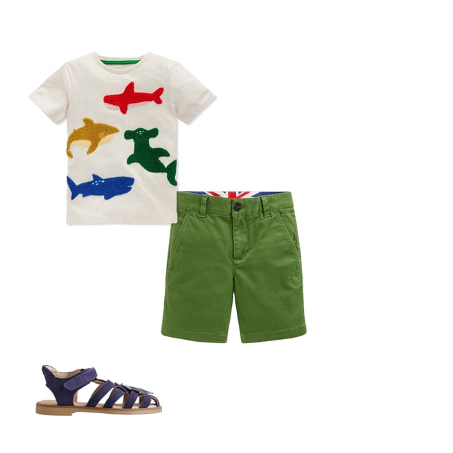 3rd bundle featuring 2 items which compliment Classic Chino Shorts-Brocolli Green
