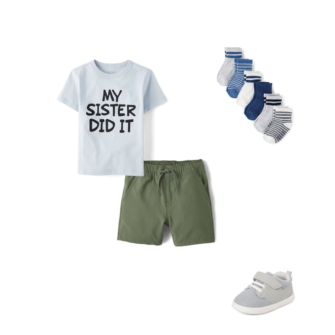 3rd bundle featuring 3 items which compliment Baby And Toddler My Sister Did It Graphic Tee