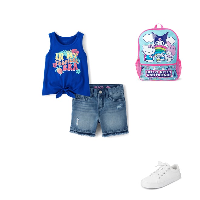 6th bundle featuring 3 items which compliment Girls Denim Midi Shorts