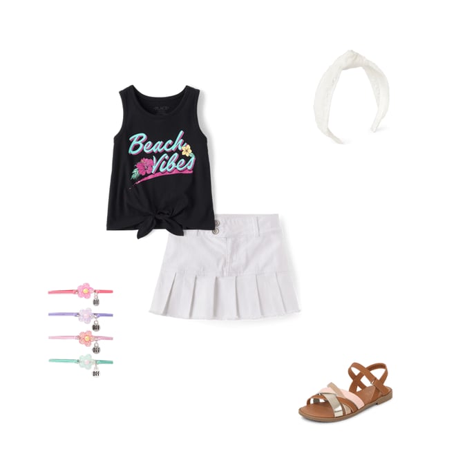 2nd bundle featuring 4 items which compliment Girls Cross Strap Sandals