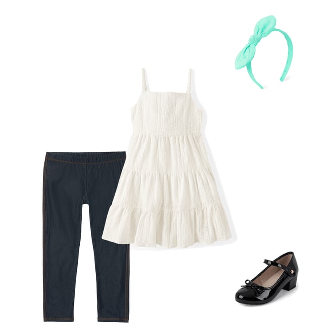 10th bundle featuring 3 items which compliment Girls Regular Faux Denim Leggings