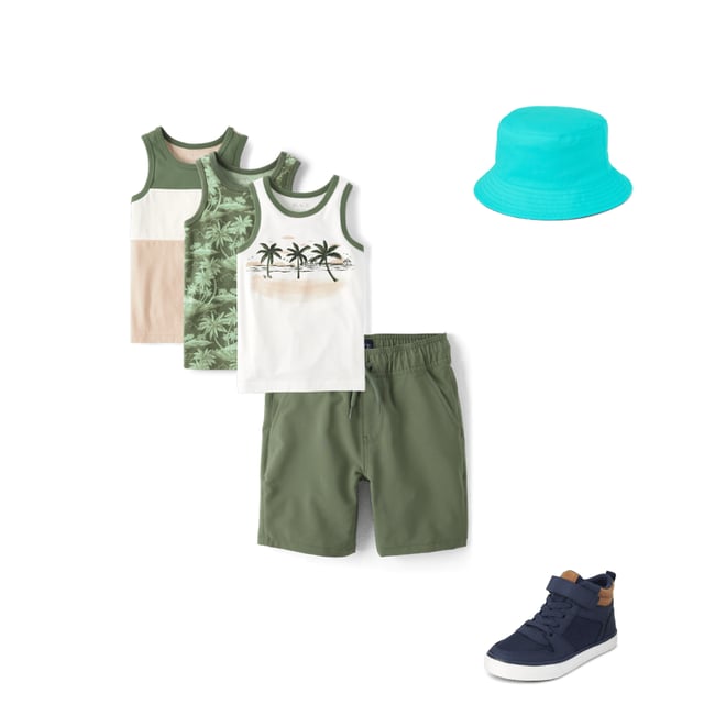 7th bundle featuring 3 items which compliment Boys Reversible Bucket Hat
