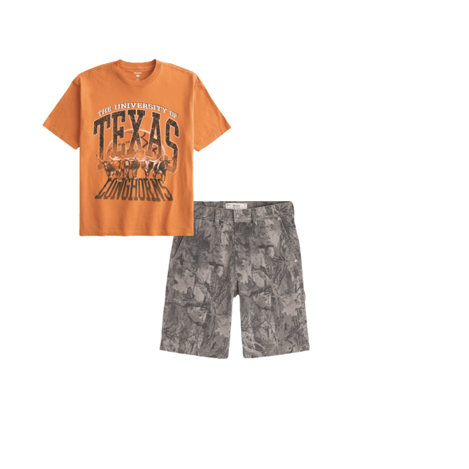 Boxy University of Texas Longhorns Graphic Tee