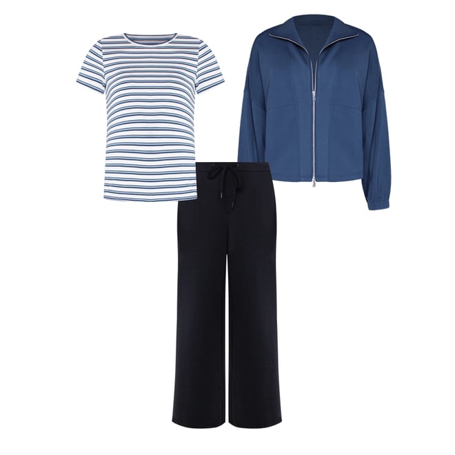 3rd bundle featuring 2 items which compliment Zip Up Funnel Neck Jacket