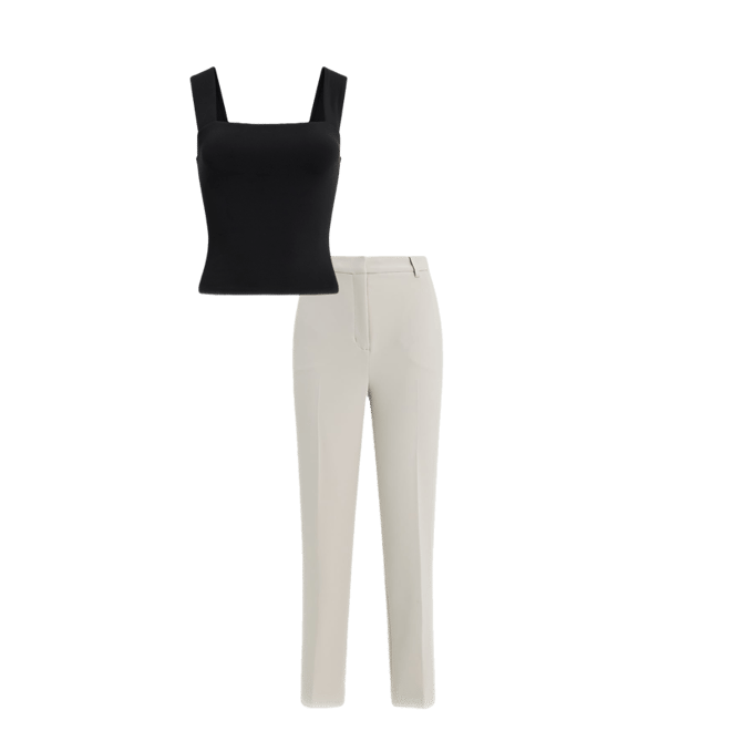 Editor Super High Waisted Straight Ankle Pant