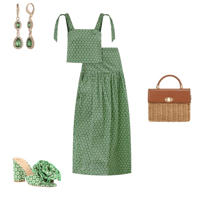 2nd bundle featuring 3 items which compliment Antonio Melani x Style by Simkins Blake Cane Print Flowered Dress Slide Sandals