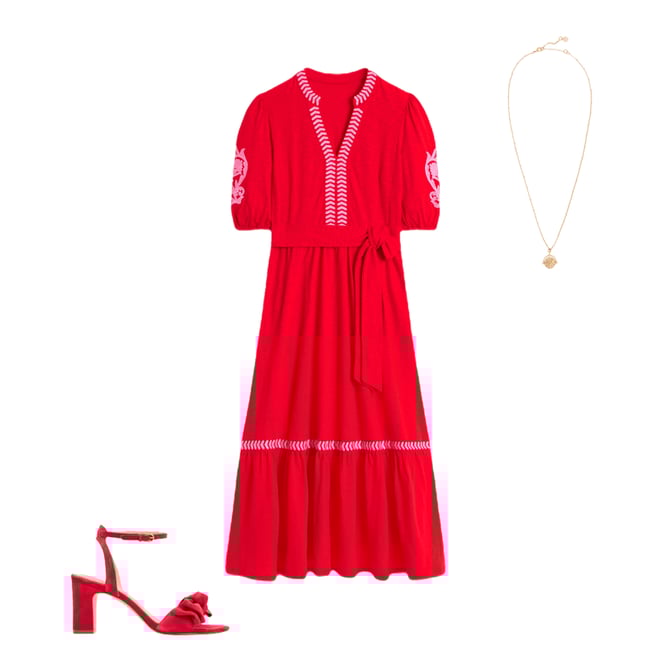 3rd bundle featuring 2 items which compliment Amara Embroidered Jersey Dress