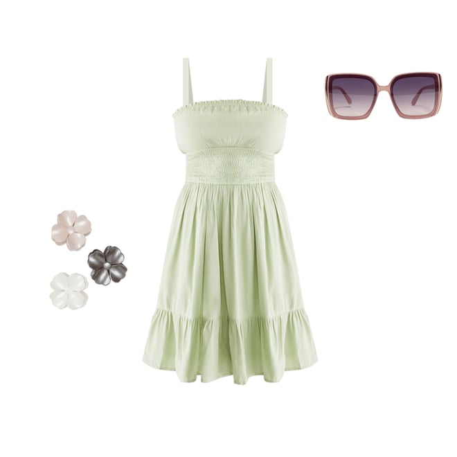 Solid Strapless Fit & Flare Tube Dress