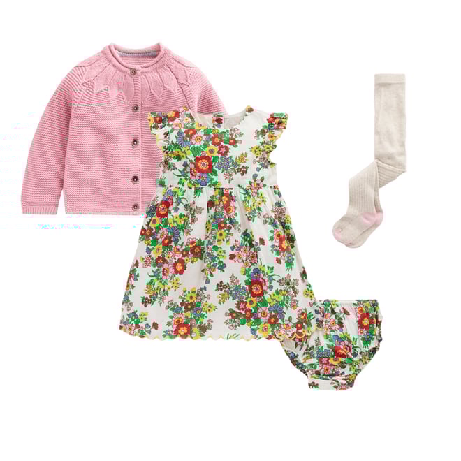 4th bundle featuring 2 items which compliment Pointelle Yoke Cardigan-Vintage Pink