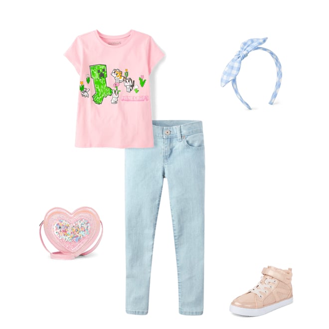 1st bundle featuring 4 items which compliment Girls Shakey Butterfly Heart Bag