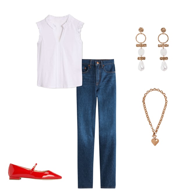 4th bundle featuring 4 items which compliment Lola Sleeveless Top-White