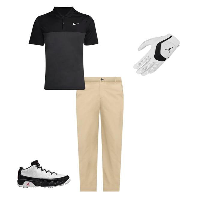 Nike Air Jordan 9 G Golf Shoes White/Fire Red/Black/Cool Nike Air Jordan 9 G Golf Shoes White/Fire Red/Black/Cool