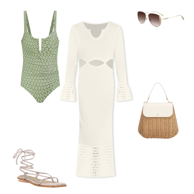 2nd bundle featuring 4 items which compliment Antonio Melani x Style by Simkins Charlsie V-Wire One Piece Swimsuit