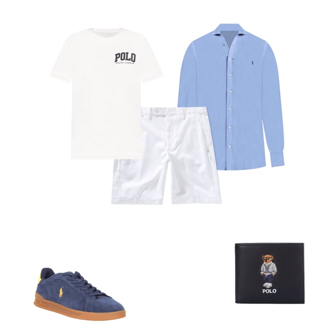 Polo Ralph Lauren Honeycomb-Knit Long Sleeve Woven Shirt