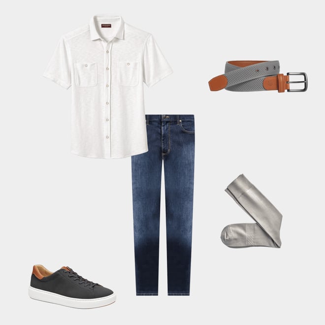 6th bundle featuring 4 items which compliment Amherst Engineered Knit Belt