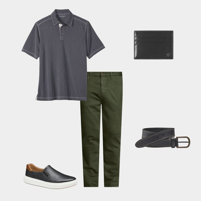 5th bundle featuring 4 items which compliment Double Contrast Stitched Belt