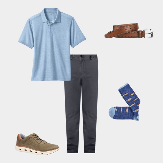 5th bundle featuring 4 items which compliment Washed Chinos